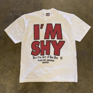 Áo Thun In Dòng Chữ “I'M SHY”
