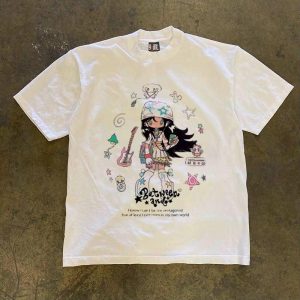 Áo Thun Graphic Phép Thuật Thiếu Nữ