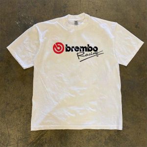 Áo Thun In Họa Tiết Brembo Racing Cổ Điển