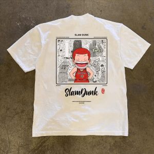Áo Thun In Họa Tiết Chibi Sakuragi Slam Dunk Retro